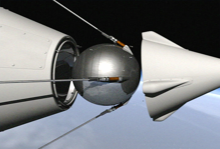 Sputnik-1（The world's first artificial Earth satellite, developed and ...