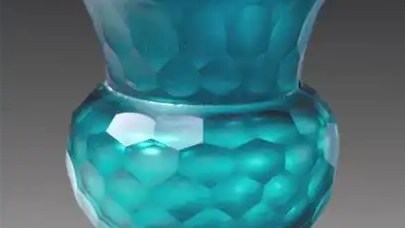 清乾隆緑色透明ガラス渣斗_百度百科