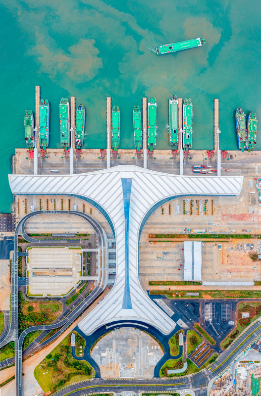 Xinhai Harbour（A passenger terminal within Haikou City, Hainan Province ...
