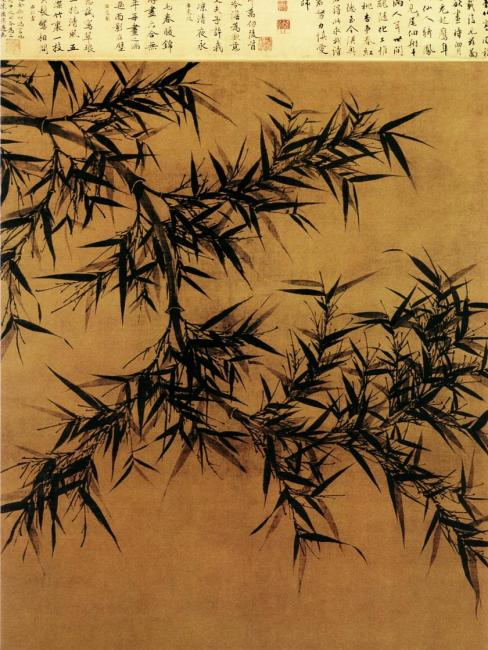 墨竹図_百度百科