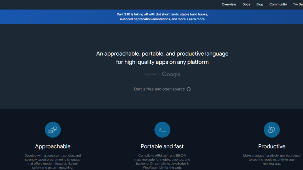 DART（a computer programming language）_Baiduwiki