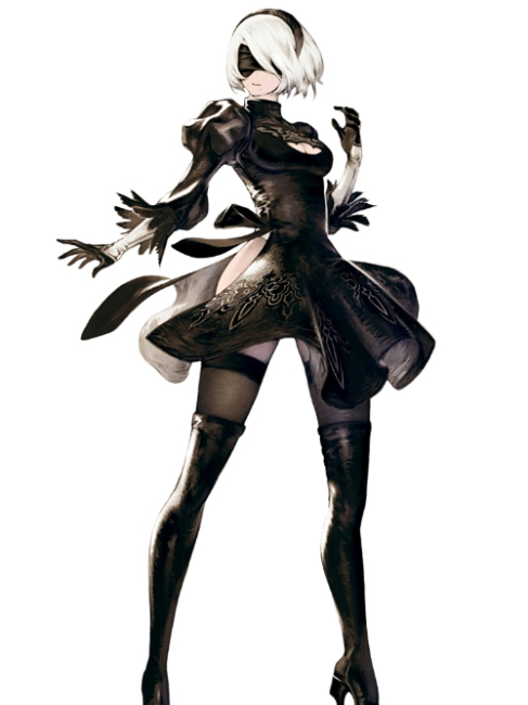 ゲームキャラクター NieR: Automata YoRHa No.2 TypeB Deluxe NieR:Automata Pre-Painted Figure: 2B (YoRHa No. 2 Type B) Deluxe