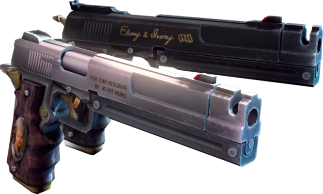 Ebony & Ivory（Weapons in the Devil May Cry series）_Baiduwiki