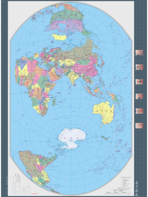 縦版世界地図_百度百科