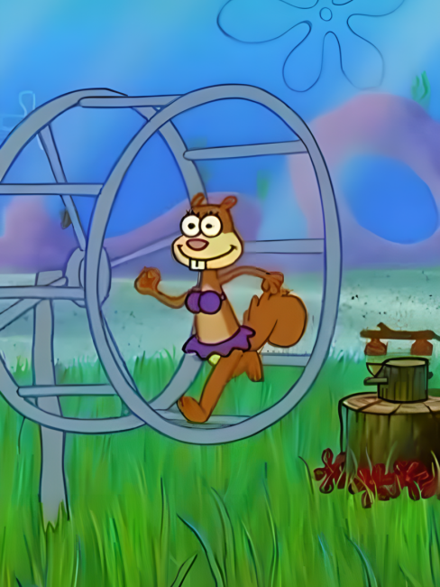 Sandy Cheeks（A character in the animated series *SpongeBob SquarePants ...