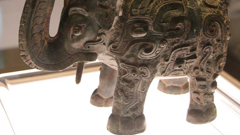 中国　青銅　象　ぞう　ゾウ　レア　美術品　古代　★送料無料☆ 象尊_百度百科