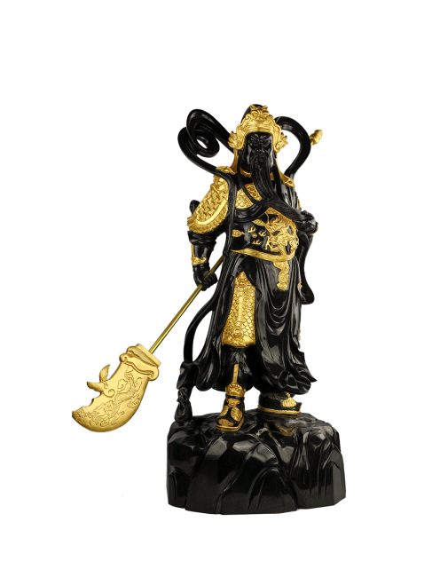 ピコ金属製 神像 彫刻 中国古美術　関羽像（関公像）　青銅清朝〜民国期頃 関公像_百度百科