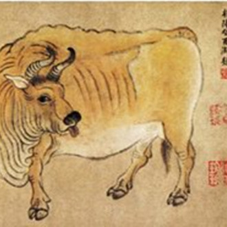 五牛図（韓滉による黄麻紙本設色画である）_百度百科