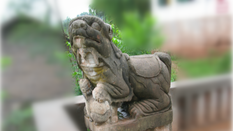 石獅子（重慶市潼南区臥仏鎮新都村6社の盗難に遭った文化財。）_百度百科