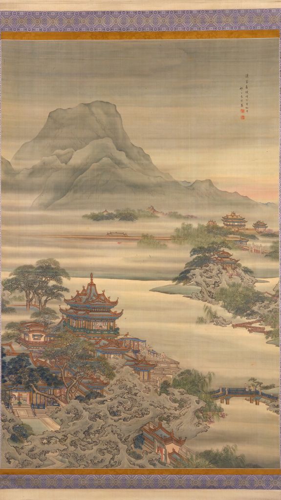 漢宮春暁図（清代の袁耀による絹本設色画）_百度百科