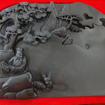 中国古美術品　神獣彫硯　雪浪金星硯　清の時代　高鳳翰 金星硯製作技芸_百度百科