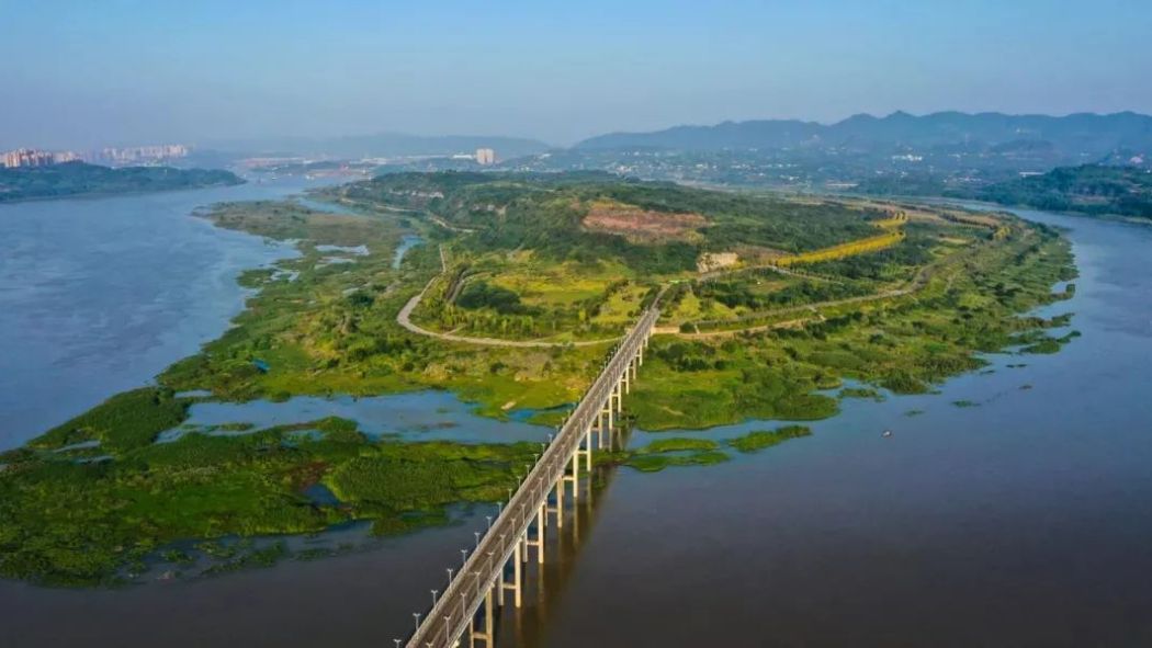Guangyang Island（A sandbar island in the upper reaches of the Yangtze ...