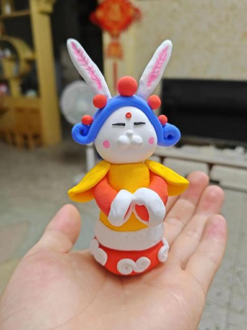 Clay Sculpture (Beijing Rabbit God)_Baiduwiki