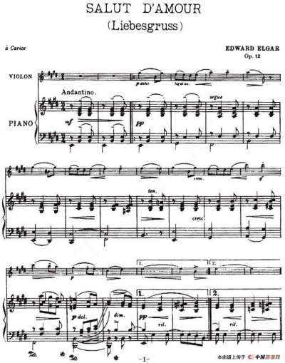 愛の挨拶（エドワード・エルガーによる管弦楽曲）_百度百科