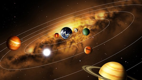 planetary system（a celestial system with a star at its center）_Baiduwiki