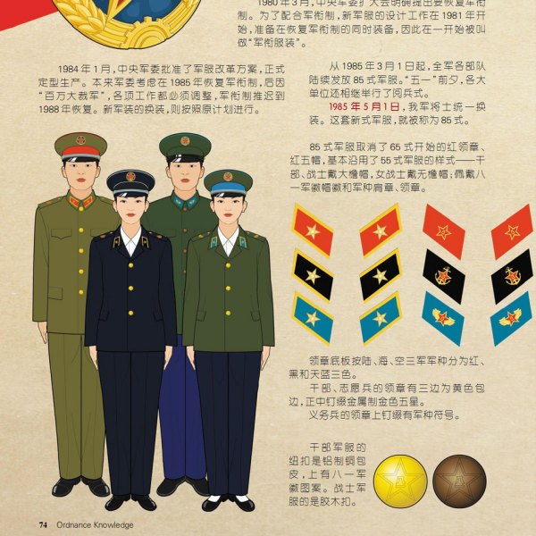 中国人民解放軍1985式軍服_百度百科