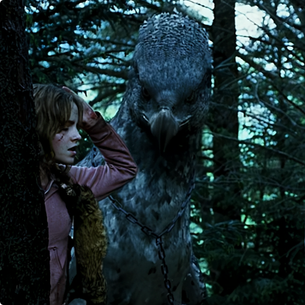 Buckbeak（A magical creature in the Harry Potter series by J.K.