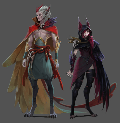 Xayah（A hero character in the MOBA competitive online game League of ...