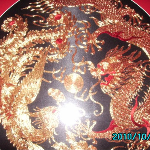 工芸品 龍鳳 呈 祥 龍鳳呈祥 蘇繍の伝統的な吉祥文様