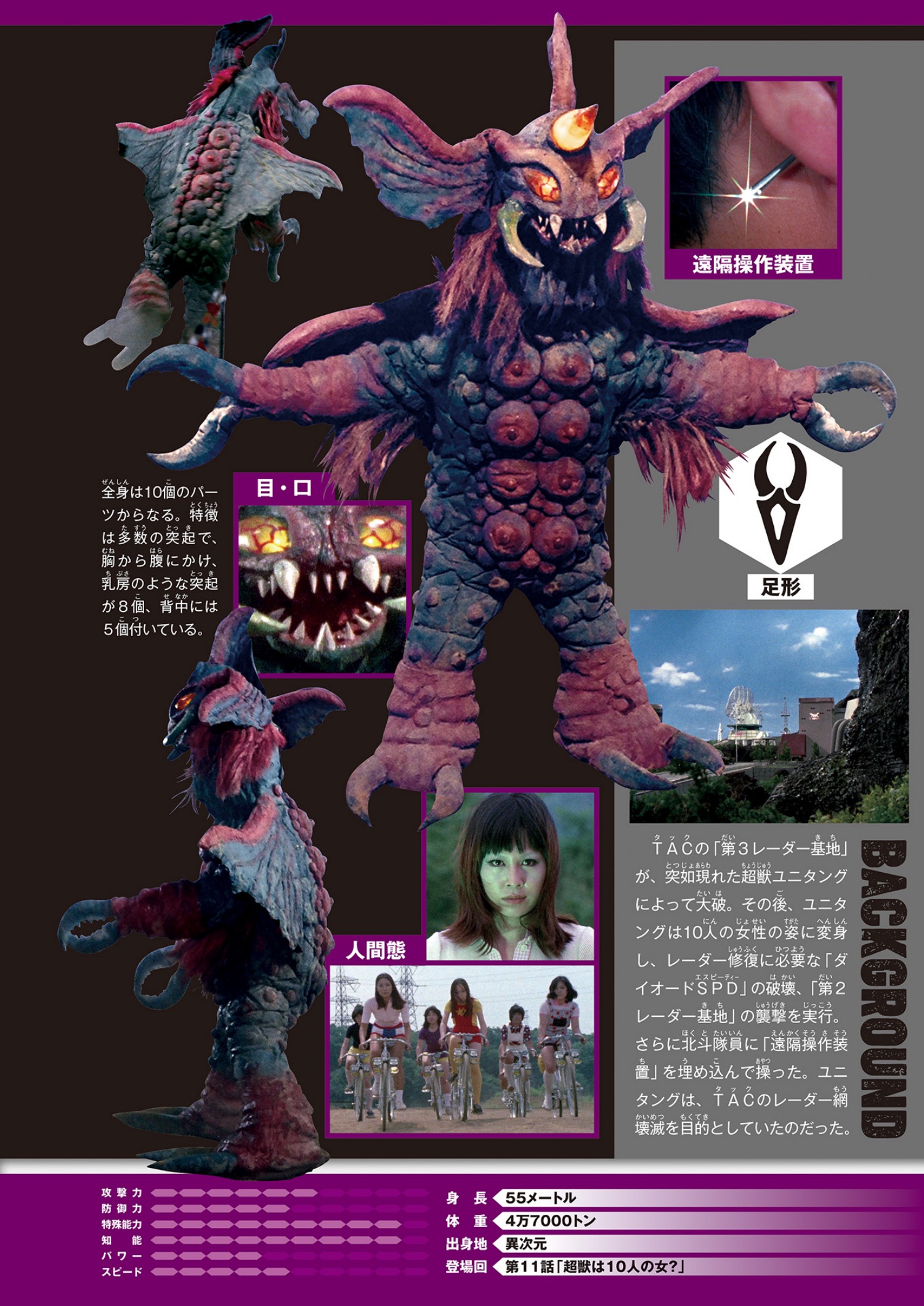 くの一超獣 ユニタング_百度百科