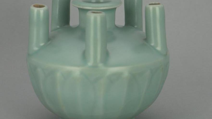 龍泉窯青磁五管陶磁器_百度百科