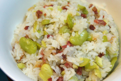 Braised Broad Bean Rice_Baiduwiki