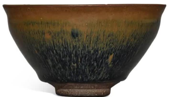 とし　中国陶磁器　宋天目茶碗 ヴィンテージの建窯茶碗：中国天目磁器、コレクターズアイテムの宋窯