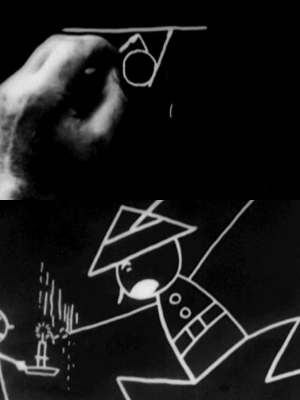 Fantasmagorie（A French animated film directed by Émile Cohl in 1908 ...