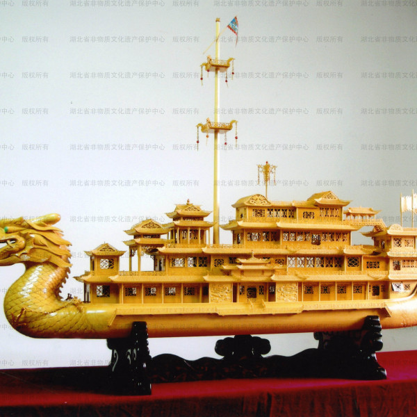 木彫り（武漢木彫り船模型）_百度百科