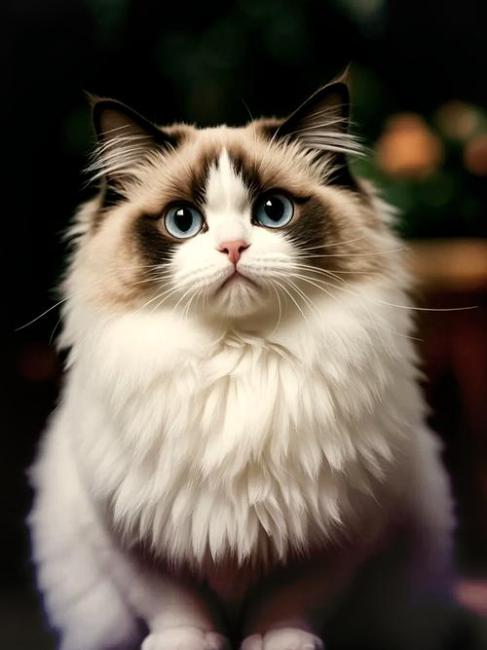 Ragdoll（A pet breed within the genus Felis of the family Felidae ...