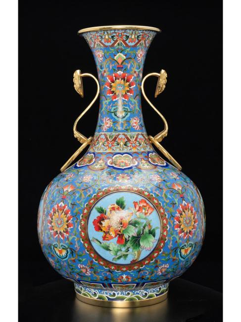 四季平安（張同禄による景泰藍作品）_百度百科