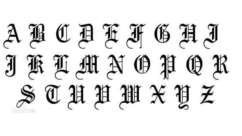 Gothic（A style of handwriting that was popular in Europe from 1150 AD ...