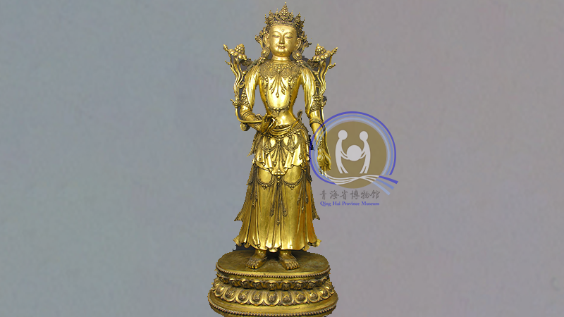 明永楽款銅鍍金観音像_百度百科