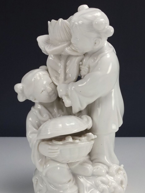 寿山石　和合ニ仙　中国工芸品 和合二仙（神話上の人物）_百度百科