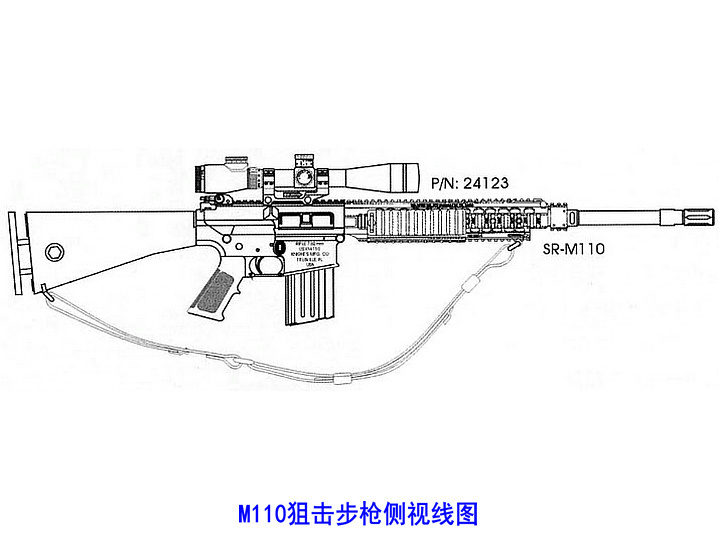 M110 Semi-Automatic Sniper System（American semi-automatic sniper rifle ...