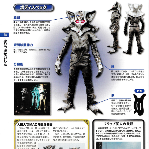 分身宇宙人 フリップ星人 ステータスカード ウルトラマンレオ フリップ星人_百度百科