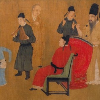 韓熙載夜宴図 手巻 中国画 人物画 巻物 340cm 韩熙载夜宴图赏析_中国