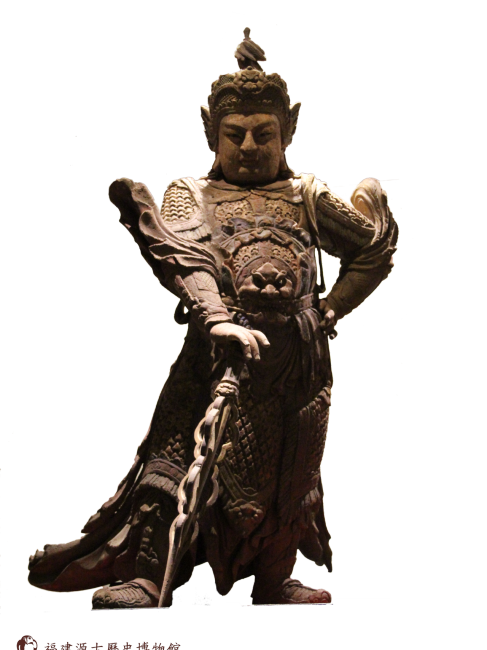 明代木彫り韋駄天像_百度百科