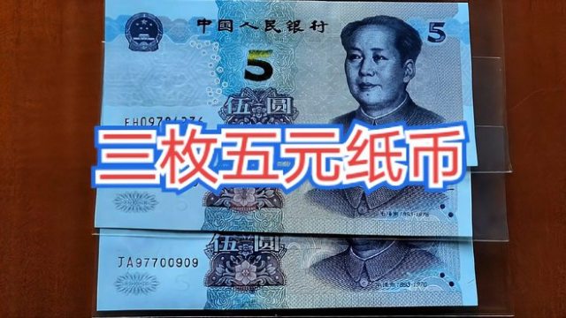 5 yuan（The official currency of the People's Republic of China