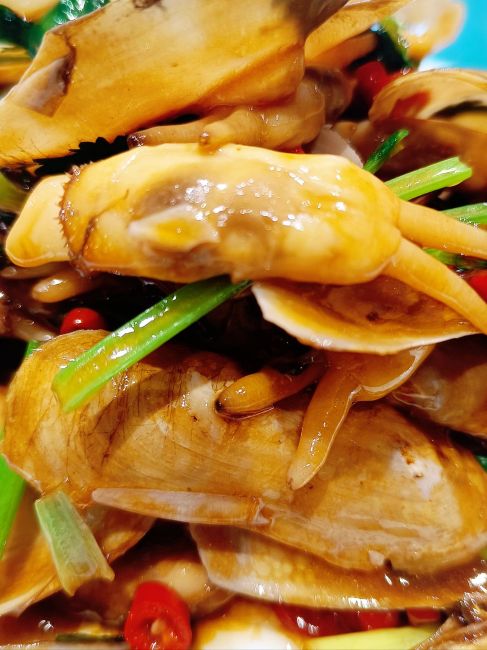 Spicy Stir-fried Razor Clams_Baiduwiki