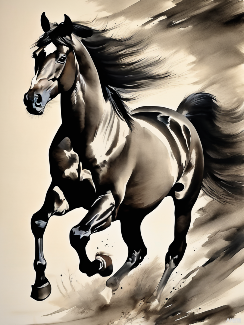 奔馬図_百度百科