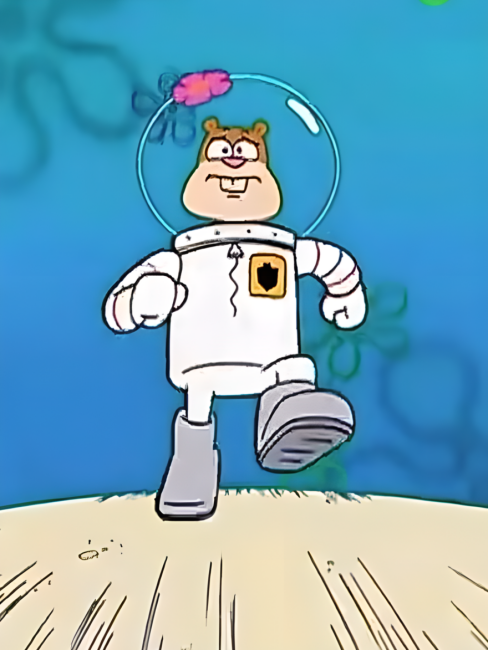 Sandy Cheeks（A character in the animated series *SpongeBob SquarePants ...
