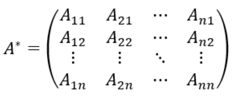 adjugate matrix_Baiduwiki