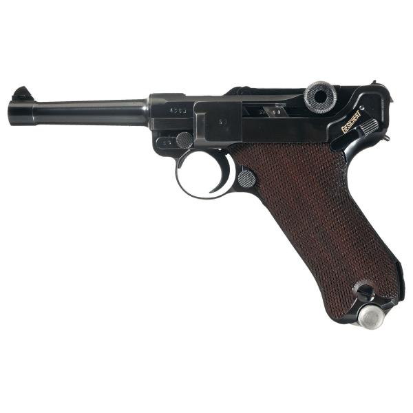 BLK パラベラム　ピストル　08 実銃】100年以上前の名銃。ピストルカービンの先駆け「Luger P08