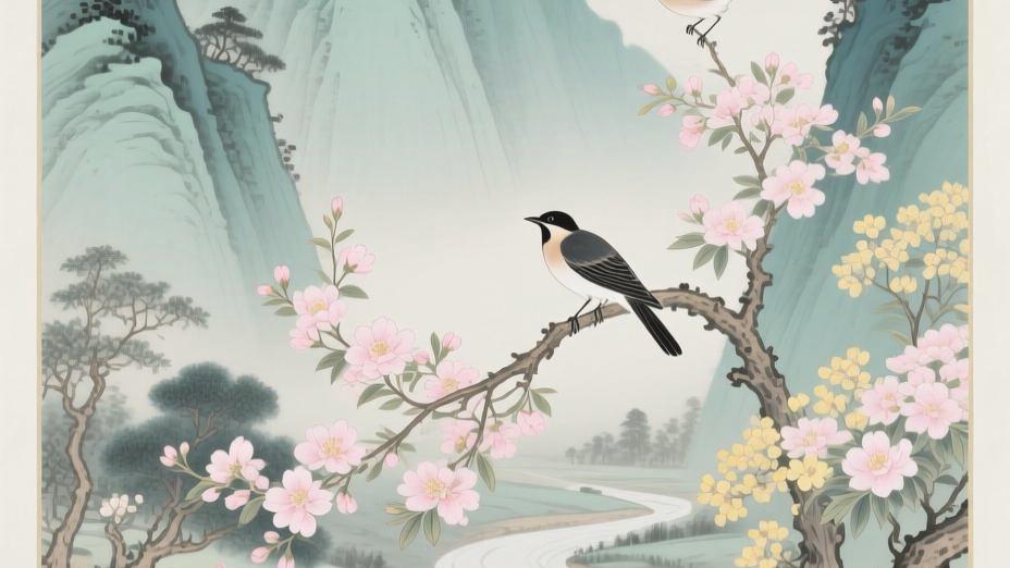 画（唐代の王維とされる五言絶句。）_百度百科
