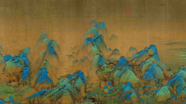 千里江山図（中国十大伝世の名画の一つ）_百度百科