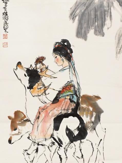 Cheng Shifa（Chinese Shanghai School painting and calligraphy artist ...
