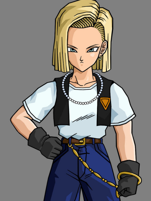 Android 18（A character from the Japanese manga *Dragon Ball* and its ...