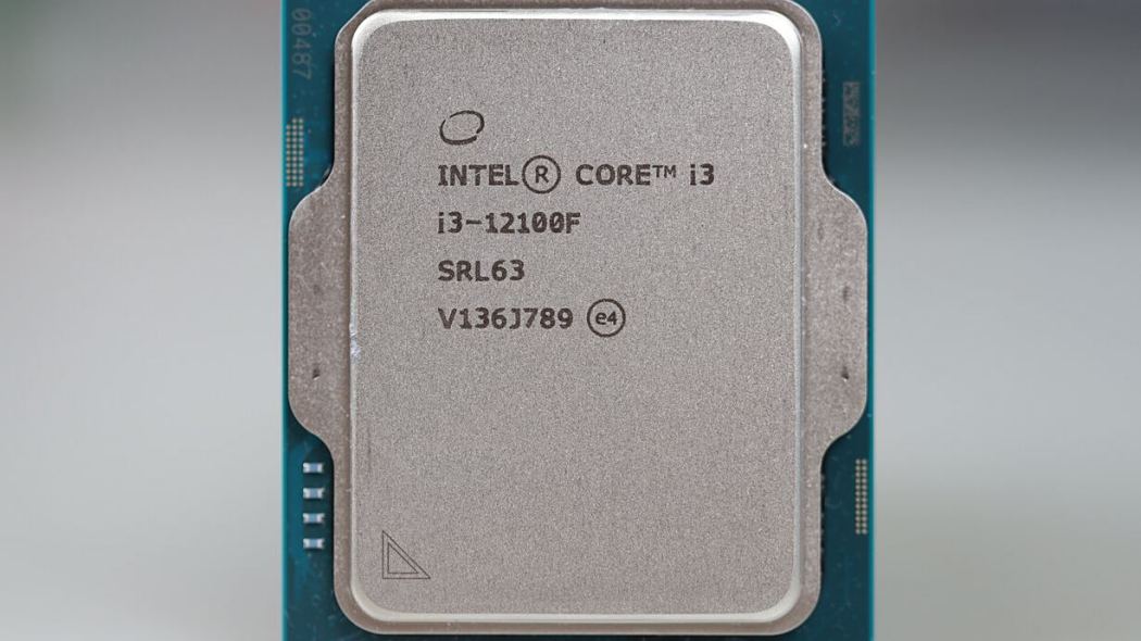 Intel Core i3 12100F（Intel's CPU product released in 2022