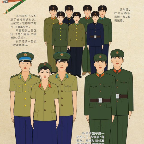 中国人民解放軍1985式軍服_百度百科